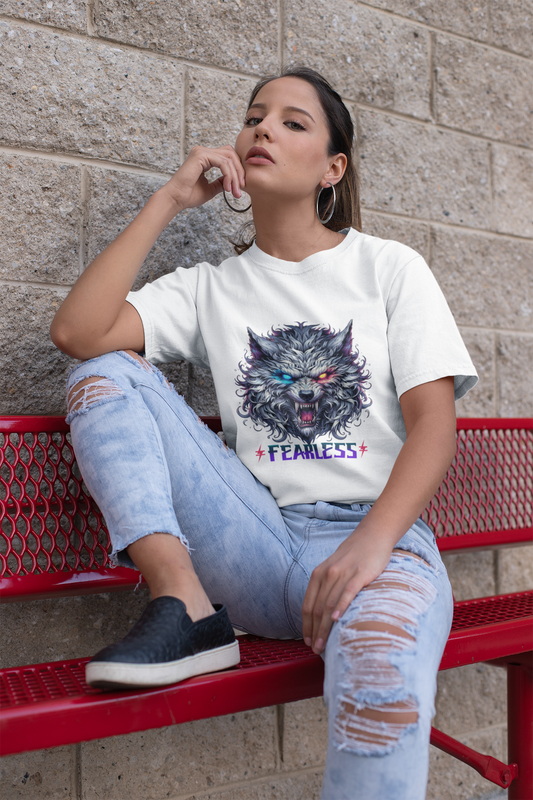 Be≠Diffrnt Fearless Wolf Signature Tee