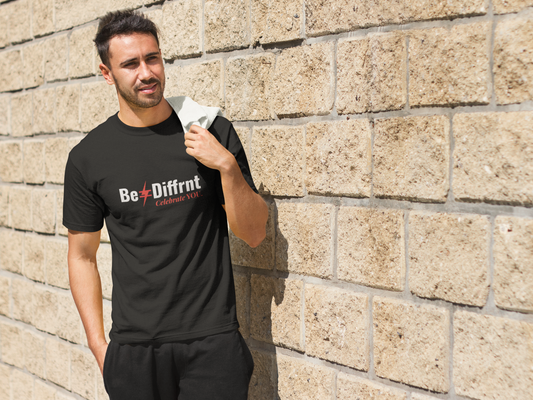 Be≠Diffrnt Black Signature Tee