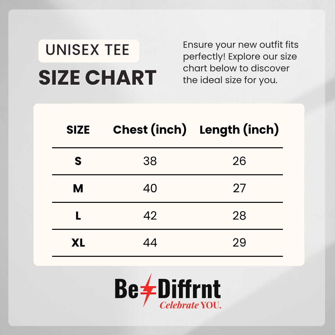 Be≠Diffrnt Black Signature Tee