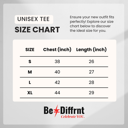 Be≠Diffrnt Black Signature Tee