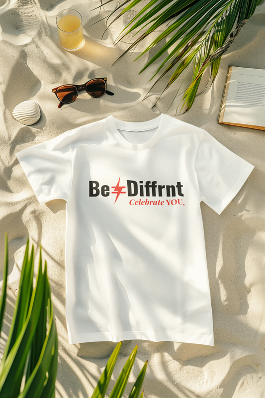 Be≠Diffrnt White Signature Tee