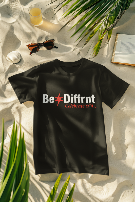 Be≠Diffrnt Black Signature Tee