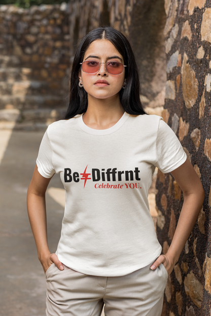 Be≠Diffrnt White Signature Tee