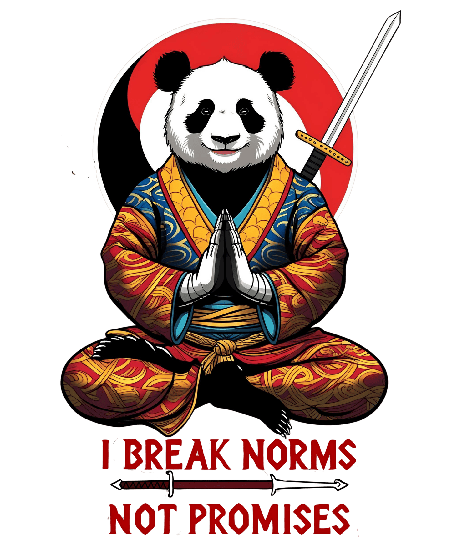 Speak your Soul collection – I Break Norms Panda Tee (Unisex Fit)