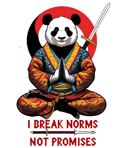 Speak your Soul collection – I Break Norms Panda Tee (Unisex Fit)