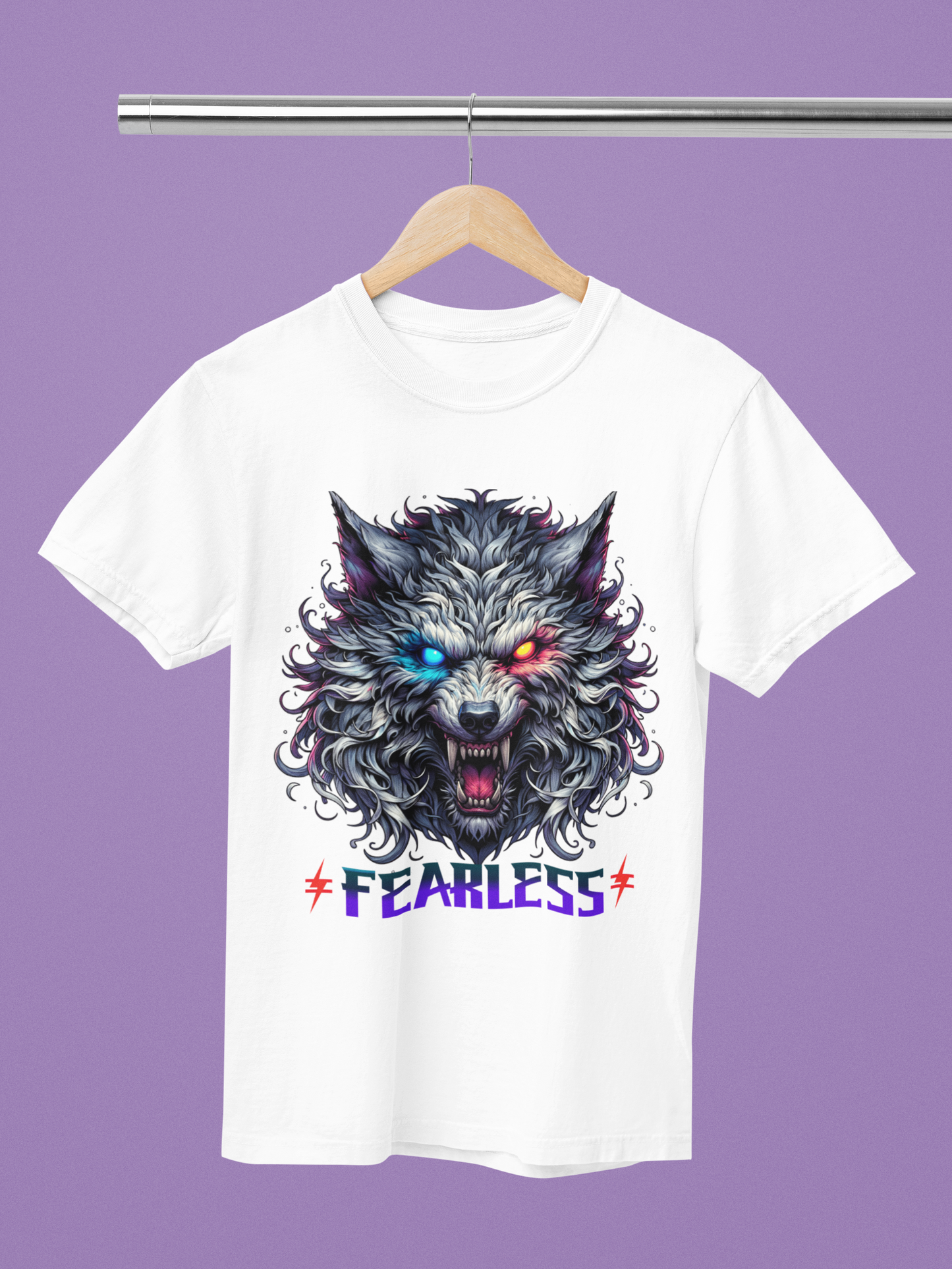 Be≠Diffrnt Fearless Wolf Signature Tee