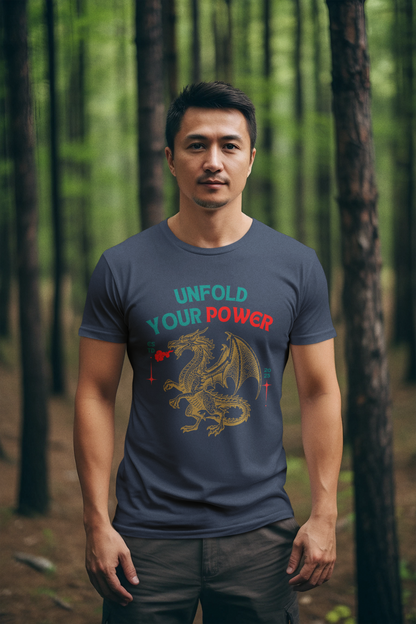 Speak your Soul collection – The Inner Dragon Tee | Black & Navy Blue Edition (Unisex Fit)