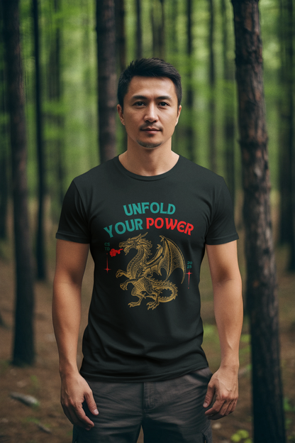 Speak your Soul collection – The Inner Dragon Tee | Black & Navy Blue Edition (Unisex Fit)
