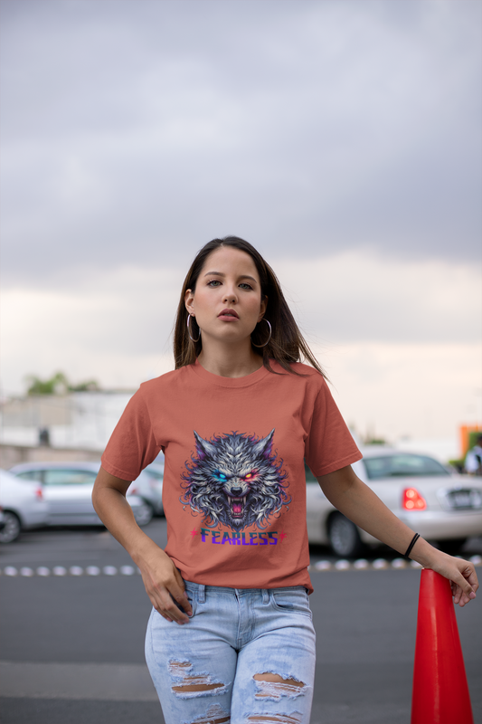 Be≠Diffrnt Fearless Wolf Signature Tee