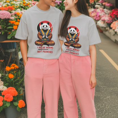Speak your Soul collection – I Break Norms Panda Tee (Unisex Fit)