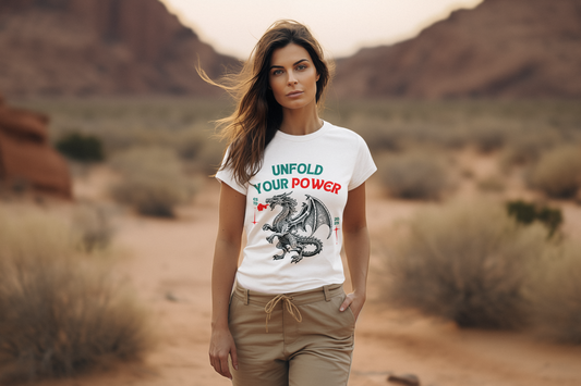 Speak your Soul collection – The Inner Dragon Tee | White Edition (Unisex Fit)