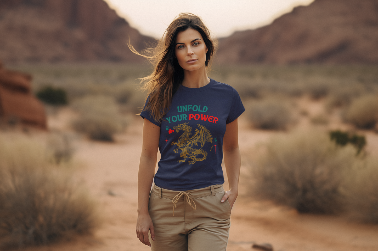 Speak your Soul collection – The Inner Dragon Tee | Black & Navy Blue Edition (Unisex Fit)