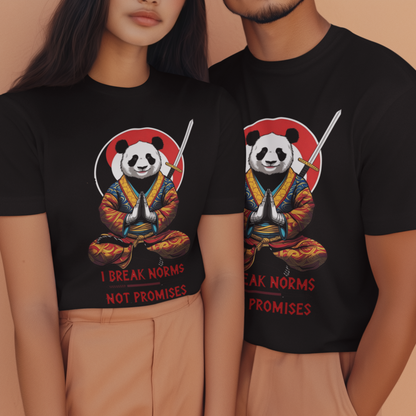 Speak your Soul collection – I Break Norms Panda Tee (Unisex Fit)